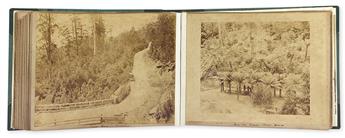 (FIJI, TASMANIA, OCEANIA--EARLY PHOTOGRAPHS.) Album containing 57 mounted albumens of Oceanic peoples and locations,